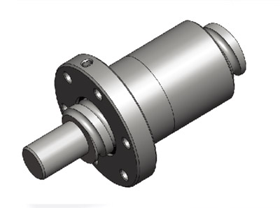 Single nut with flange  type N