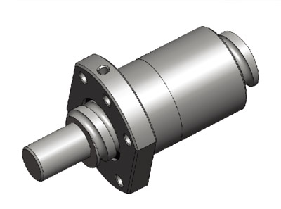Single nut with flange type F